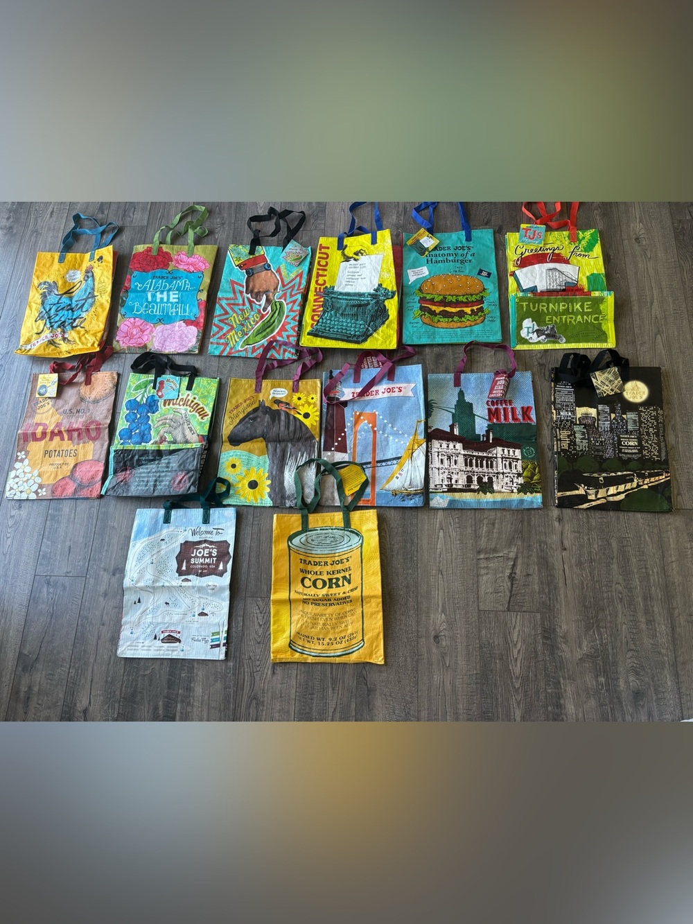 Trader Joe’s Reusable Shopping Tote Bag - lot of 14